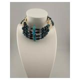 Native American Style Bone & Turquoise Choker