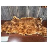 Large Brown & White Animal Pelt