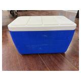 Coleman Blue and White Cooler