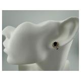 Oval Ruby & Diamond Halo Stud Earrings $3.25K