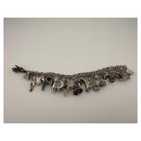 Vintage Travel-Theme Charm Bracelet