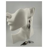 Sterling Silver & Pearl Dangle Earrings