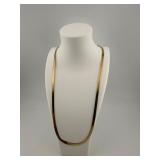 14K Yellow Gold Herringbone Necklace