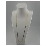 Gold Herringbone Link Necklace