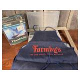 Formby's Apron, Halogen Lite, and Tool Tray
