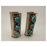 Sterling Silver & Turquoise Lighter Covers