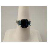 14KT WG London Topaz Ring