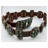 Dan Morgan Sterling Turquoise Concho Belt