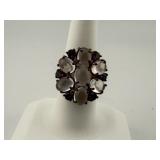 Rose Quartz & Rhodolite Garnet Ring