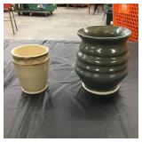 Ann Brink Pottery: Two Handmade Stoneware Pieces