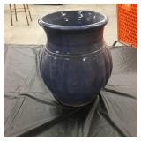 Ann Brink Pottery Blue Glazed Ceramic Vase