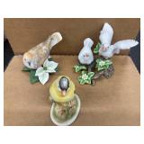Lenox Porcelain Bird Figurines Lot