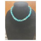 Turquoise Stone Beaded Necklace