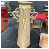 Ann Brink Ceramic Vase with Rope Accent