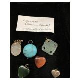 Semi-Precious Stone Pendants, Including Larimar