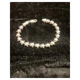 Sterling Silver Star-Link Bracelet with Lobster Cl