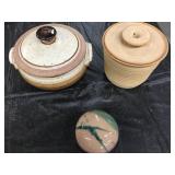 Ann Brink Pottery Collection of Three Pieces