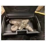 Large Silver Mold with Abstract Design