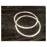 Sterling Silver Bangles with Textured Detailing