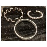 Three Silver-Tone Jewelry Pieces