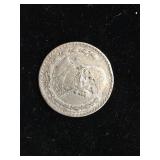 Mexican Silver Coin Featuring Liberty Cap Design