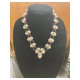 Beaded Necklace with Cluster Design