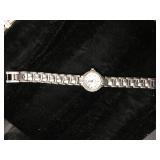 Stainless Steel Ladiesï¿½ Analog Wristwatch with Met
