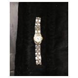 Two-Tone Metal Wristwatch with Quartz Movement
