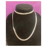 Sterling Silver Snake Chain Necklace and Choker Se