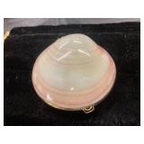 Shell-Form Clasp Bag with Gold-Tone Metal Frame