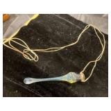 Blown Glass Ornament or Pendant with String Loop