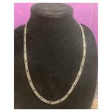 Sterling Silver Figaro Link Chain Necklace