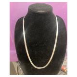 Sterling Silver Flat Chain Necklace