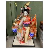Japanese Geisha Figurine with Buckets