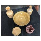 Ann Brink Pottery Lot Featuring Bowls and Vases
