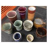 Ann Brink Pottery Lot Featuring Mugs and Cups