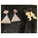Two Pairs of Geometric Earrings
