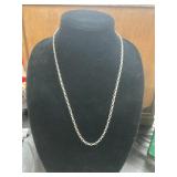 Sterling Silver Oval Link Chain Necklace