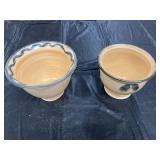 Ann Brink Handmade Ceramic Bowls with Decorative G