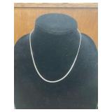 Sterling Silver Rope Chain Necklace