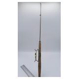 Vintage Wooden Ice Fishing Rod