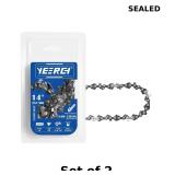 2x 14 Inch Chainsaw Chain, 3/8' LP Pitch, .043'...