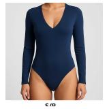 Long Sleeve Navy Bodysuit