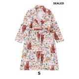 Women's Bathrobe Flannel Patterned Soft Robe