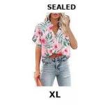Cropped Hawaiian Shirts for Women Hawaii Tropical