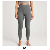 Gray High-Waisted Leggings