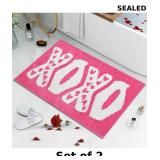 2x Vanleonet Valentineï¿½s Day Bathroom Rug