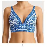 Blue Floral Print Bralette