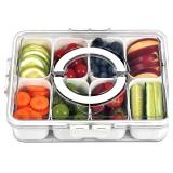 UPTRUST Divided Serving Tray with Lid