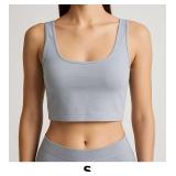 Light Gray Cropped Tank Top